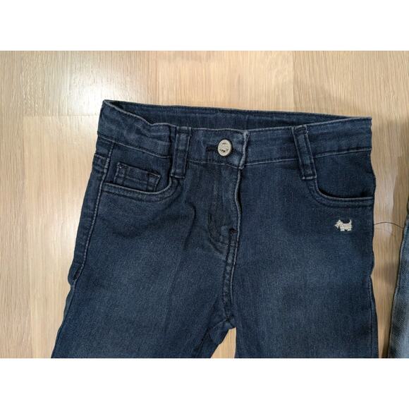Lot of 2 Gap Light Blue Like Mom & Ferrioni Dark Adjustable Denim Jeans 4T - Picture 6 of 10